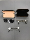 Group of 3 reading glasses and more