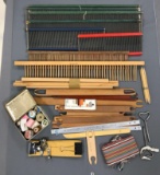 Group of vintage looms and more