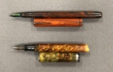 Group of 2 vintage fountain pens