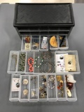 Group of costume jewelry and more