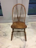 Vintage wooden spindle back chair