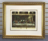 The last supper framed print