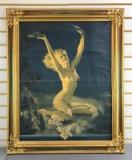 Art Deco Antique Gay Nymph framed print
