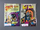 1959 Batman and 1957 Superman comic books