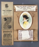 Wallace grain and supply co. Advertising calendar and more