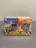 Complete set of 1996 topps series 1 and 2 baseball cards