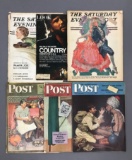 Group of vintage post magazines and more