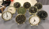 Group of 10 vintage Westclox Big Ben alarm clocks