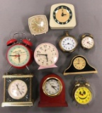 Group of 10 clocks