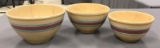Antique Set of 3 Watt nesting bowls