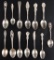 Group of 13 Sterling Silver Souvenir 