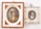 Lot of 2 : 19th Century Hand Painted Porcelain Miniature Portraits