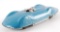 Vintage Sky Blue Streamline Racer. Tin Friction Toy