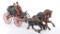 Antique Cast Iron Toy Wagon with Original Paint