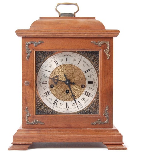 Vintage Hamilton Walnut Mantle Clock