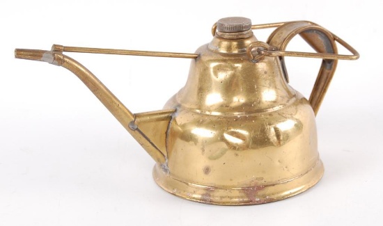 Antique National Metal Stamping Co. Brass Teapot