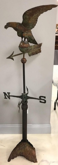 Antique 19th Century Copper Eagle Weathervane