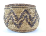 Antique (Circa 1900) Native American Indian Shasta Handmade Grass Basket