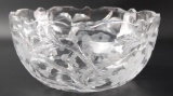 Antique Libbey Signed Intaglio American Brilliant Cut Glass Bowl