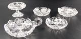 Group of 5: Antique American Brilliant Cut Glass Dishes