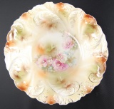 Antique RS Prussia Floral Design Bowl