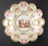 Antique RS Prussia Bowl : Lover's Serenade