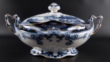 Antique Staffordshire Flow Blue 