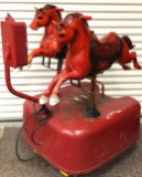 Vintage Timm's Amusement $.25 Dual Riding Horses