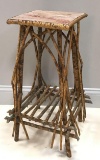 Antique Primitive Handmade Twig Plant stand