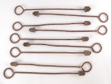 Group of 9 Antique Branding Irons