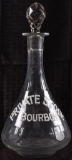 Antique Private Stock Bourbon Decanter with Stopper