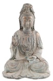 Vintage Buddha Bronze Statue.