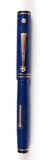 Vintage (1927) Wahl Eversharp Gold Seal Personal Point Lapis Blue Fountain Pen.