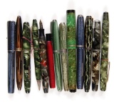 Group of 12 Vintage Fountain Pens, and 1 Mechanical Pencil