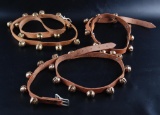 Lot of 3 Harness Lengths : Brass Sleigh Bells