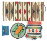 Group of 4 : Handloomed Native American Items