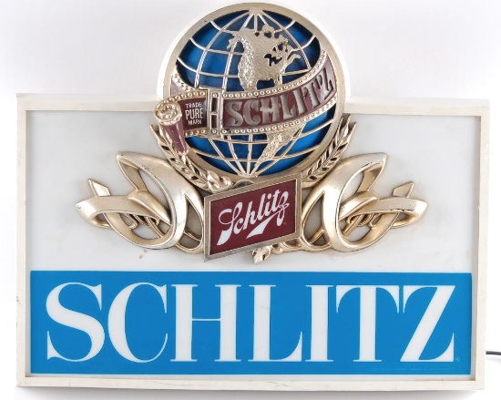 Vintage Schlitz Globe Light Up Advertising Beer Sign