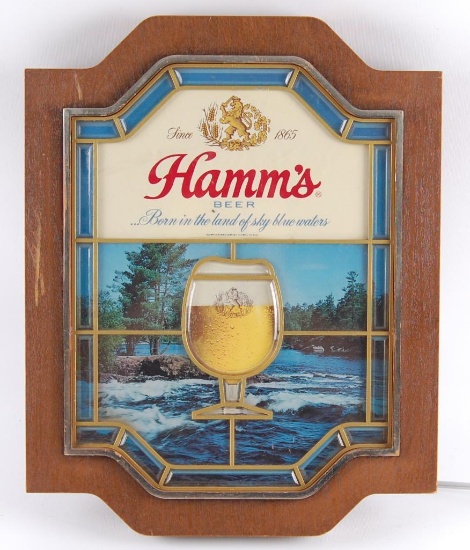 Vintage Hamm's Beer Light Up Advertising Sign
