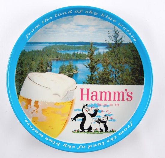Vintage Hamm's Beer "Dancing Bears" Advertising Beer Tray