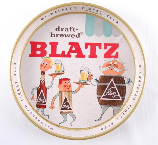 Vintage Blatz Advertising Beer Tray