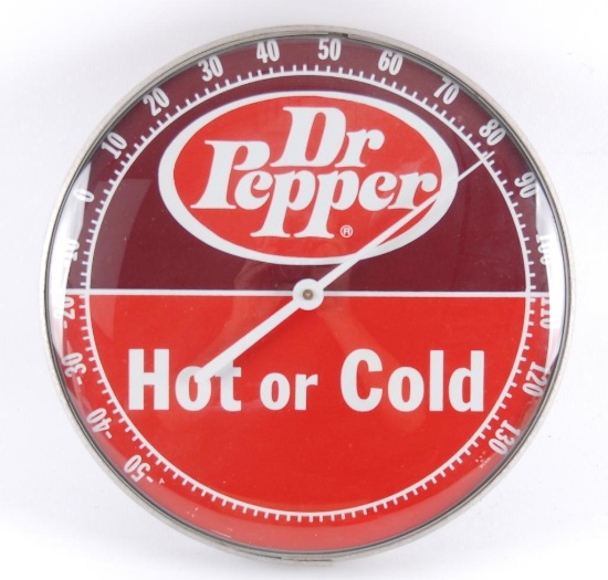 Vintage Dr. Pepper Hot or Cold Advertising Thermometer