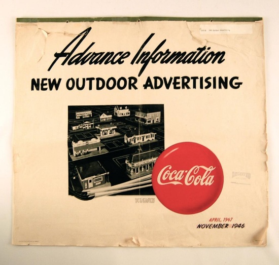 Antique 1947 Coca-Cola Outdoor Advertising Catalog