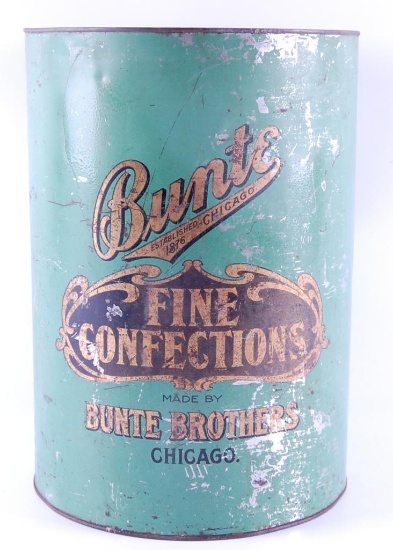 Antique Bunte Chicago Fine Confections Advertising Tin