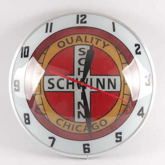 Schwinn Bicycles Chicago Light Up Advertising Clock