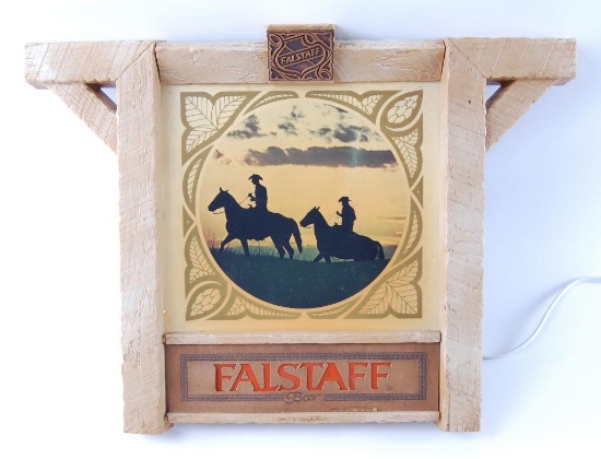 Vintage Falstaff Light Up Advertising Beer Sign