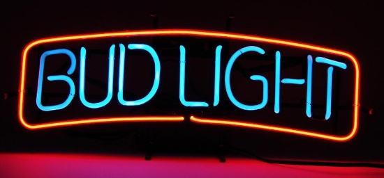 Bud Light Light Up Advertising Neon Beer Sign