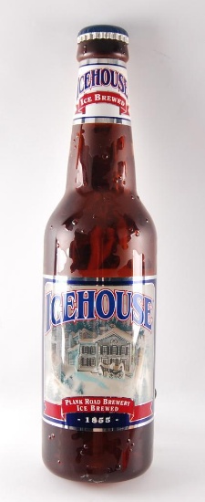 Icehouse Light Up Advertising Half Bottle Beer Sign