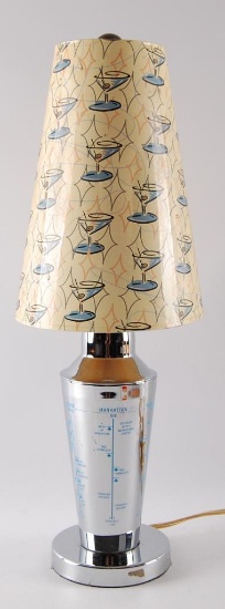 Vintage Martini Mixer Lamp
