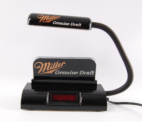 Miller Genuine Draft Light Up Advertising Beer Lamp