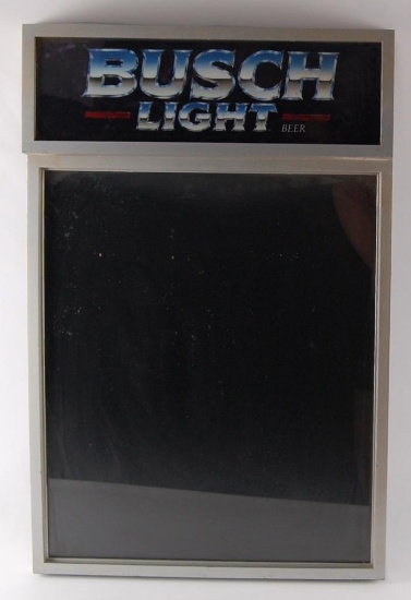 Vintage Busch Light Advertising Light Up Menu Board